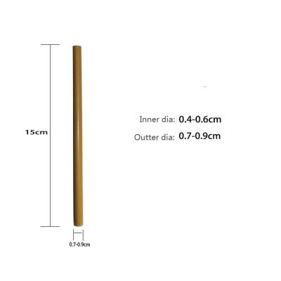 中国 カクテル パーティーのための個人化されたタケ ストロー15cm 販売のため