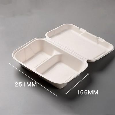 China Food Packaging Sugarcane Bagasse Lunch Box Containers For Salad for sale