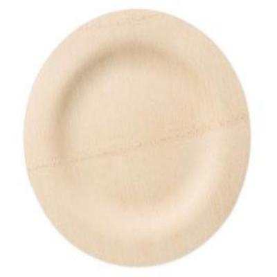 China 7 Inch Disposable Compostable Round Bamboo Plate High Quality Bulk Wedding Decorations for sale