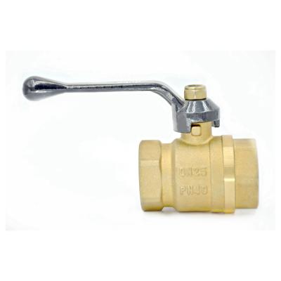 China Heating and cooling systems. Rrunda Dn20 High Quality Water Tap Systems Forged Water Valve Female Thread Double Handle Black Level Long Handle Brass Ball Valve for sale