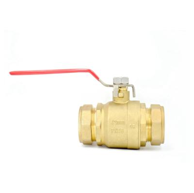 China Heating and cooling systems. Tap Water Systems Brass Bore Ball Valve With Compression Pressure PN25 CW 617n / HPB59-3 DN40 DN65 for sale