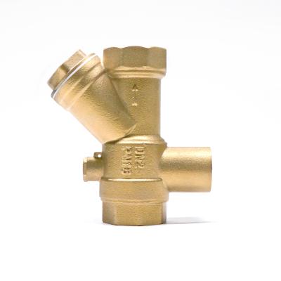 China Heating and cooling systems. Tap Water Systems Customize 1/2inch DN15 Y Type Water Separator Check Valve With Lock Strainer Valve for sale