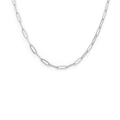 China Paper Clip Chunky Chain Necklace Stainless Steel CLASSIC Large Size for sale