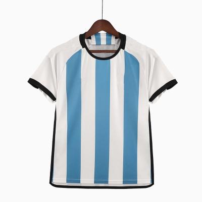 China Shirts & 2022 Custom Top Argentina National Team Men 3 Soccer Jersey Messi Stars Senior Soccer Uniform Shirt Top Thai Soccer Jersey for sale