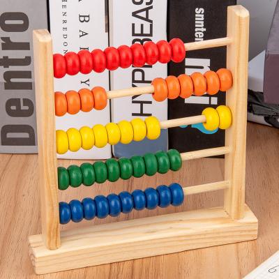 China 3D Geometrische 15cm Houten Kind Toy Numbers Counting van het Parel Tellende Telraam Te koop