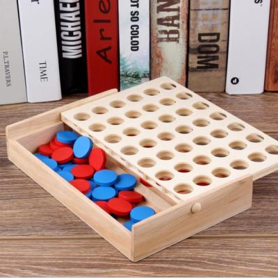 China Row Educational 4cm Wooden Chess Pieces Set Children Birthday Gift for sale