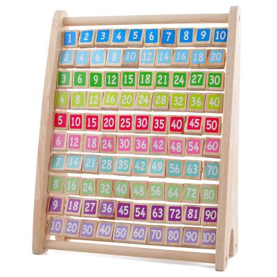 China Niet-toxische Lijstvermenigvuldiging Montessori Rekenkundig Toy Counting Wooden Blocks Te koop