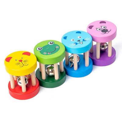 China Musical Wooden Rattle Montessori For Baby Crib Toys Baby Educational for sale