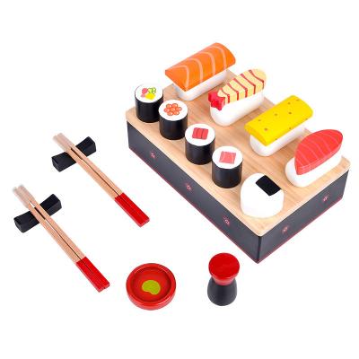 China Simulation Wooden Miniature Kitchen Set Sushi Early Education Enlightenment for sale