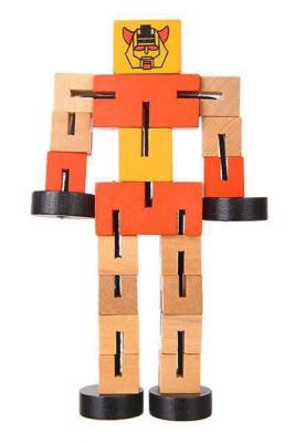 China Van de het Blokhand van Toy Puzzle Deformed Wooden Robot van kinderen het Spelmodel Te koop