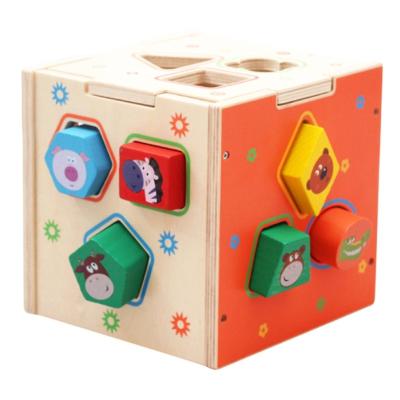 China Het houten Geometrische Toy Teaching Aid Baby Brain-Ontwikkelingsprobleem Oplossen Te koop