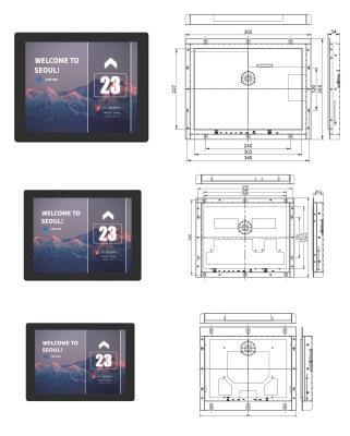 China El elevador Lcd del POLI exhibe con los elevadores del color TFT que los recambios PODAN el panel en venta