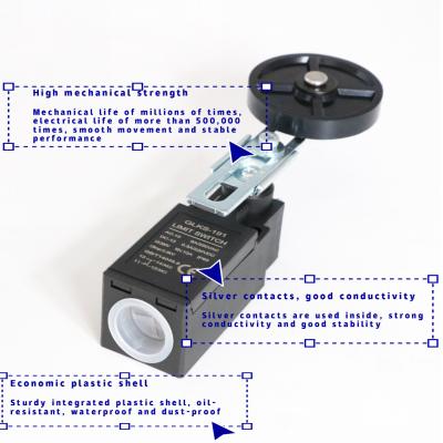 China Silver Contacts Elevator Electrical Limit Travel Switch with Big Plastic Wheel Contact Parts for Elevators (Contactos de plata para el ascensor) es una tecnología de alta tecnología diseñada por el fabricante de ascensores, el fabricante de ascensores, que tiene una gran experiencia en la fabricación de equipos de alta tecnología para elevación. en venta