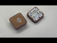 Rose Gold 32.5mm Square Elevator touchless Button