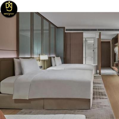 China DG Adjustable Custom Hotel Furniture Factory Hilton Hotel Guest Room Bedroom (Other) Luxury 5 Star Furniture Set for sale