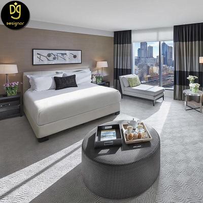 China Modern Luxury DG Hotel Room Furniture Set 5 Star Modern Hotel Bedroom Furniture Sets for sale