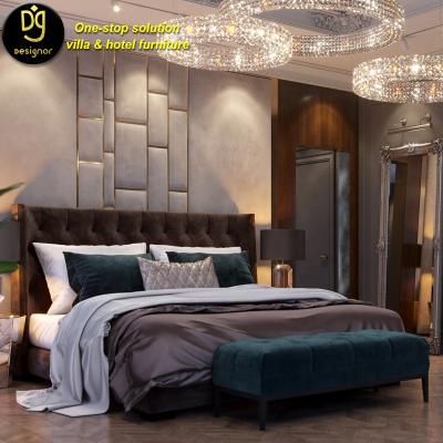 China 2021 New Trend Bedroom Furniture Italian Modern Luxury Queen Convertible Beds DG King Size Bed for sale