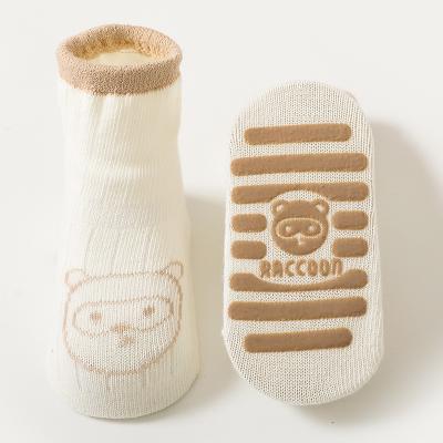 China 2021 Customs Breathable Cotton Baby Socks Anti Slipper Soles Baby Shoes Rubber Socks for sale