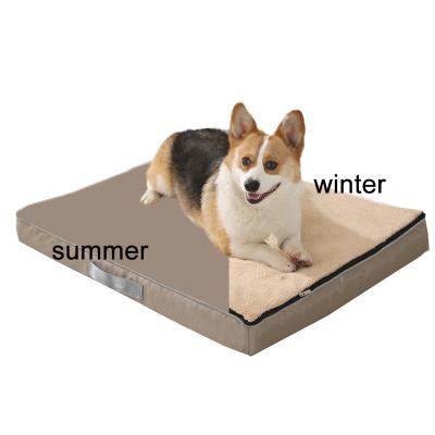 China 4 Season Viable Thick Pet Bed Mattress with Removable Washable Cover Foam Orthopedic Dog Bed for Large Dogs up to 75/100lbs for sale