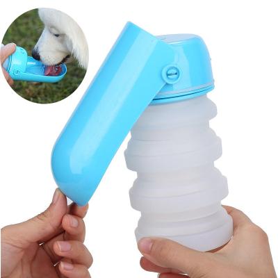 China Collapsible Dog Water Bottle Cat Puppy Travel Walking Non-automatic Dog Accessories for sale