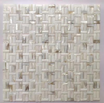 China Modern Pastoral Shell Mosaic Natural Pearl Mosaic Shell Living Room Background White Kitchen Bathroom Tiles for sale