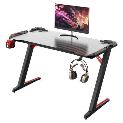 China Simple Multi Use PC Gaming Computer Desk Foldable With Carbon Fiber Desk for sale