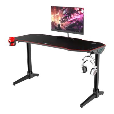 China Wholesale Game Table Furniture Computer Desk Hot Selling Black Game Table (Height)Adjustable for sale