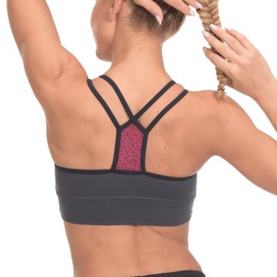 China Breathable Wholesale Sports Bra Private Label Racerback Strap Sports Bra Custom Gym Yoga Bra for sale