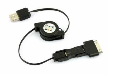 Cina Cavo 3in1 di USB per il cavo 3in1 del telefono cellulare per il iphone per Samsung M38 in vendita