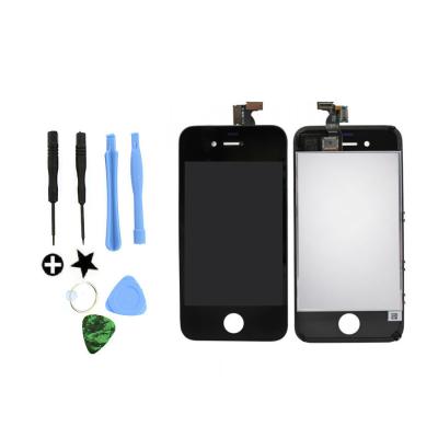 China Black iPhone 4S 4GS Digitizer LCD Glass Replacement Screen Assembly for sale