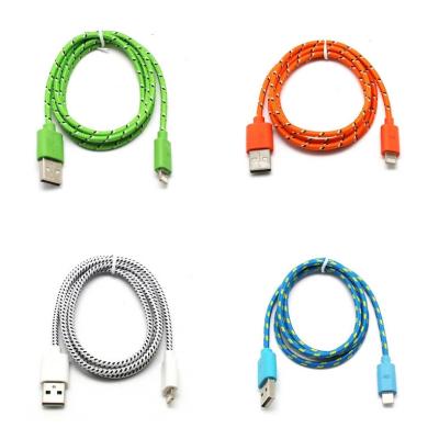 Cina MFi ha certificato il fulmine di Apple cavo del filo intrecciato di USB di iPhone di Apple al cavo di USB in vendita