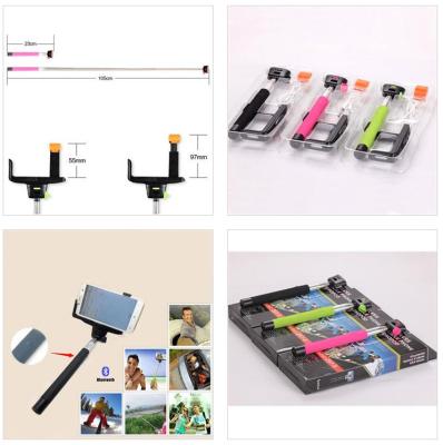 China selfie rod with bluetooth wireless remote for sale