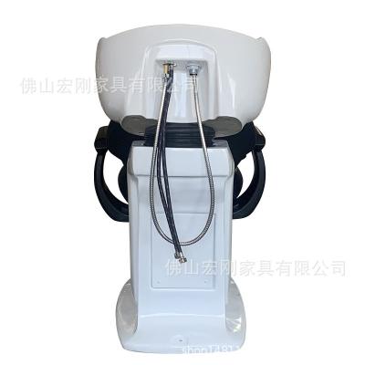 China 2022 back massage shampoo chair trend wash hair salon bed shampoo station good quality sink and chair for sale