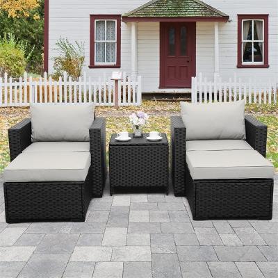 China Eco-friendly\UV Resistant\Water Proof\Weather Resistant Garden Furniture Set Outdoor Rattan Furniture Set for sale