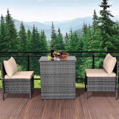 China Eco-friendly\UV Resistant\Water Proof\Weather Resistant Garden Furniture Set Outdoor Rattan Furniture Set for sale