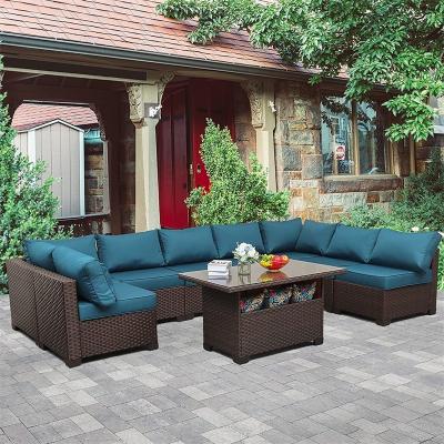 China Eco-friendly\UV Resistant\Water Proof\Weather Resistant Factory Customize To Manufacture Outdoor Furniture Rattan Patio Furniture Garden Sofas Set for sale