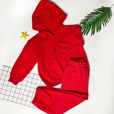 China Hot Selling High Quality Viable 2pcs Kids Hoodies Baby Clothing Kids Set Children's Jogging Costume for sale