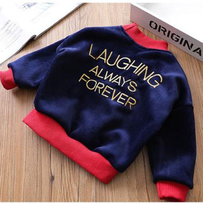 China Children's clothing boys and girls sweater Fox velvet embroidery anti-shrink thickened 20 sweater winter children's clothing the main new for sale