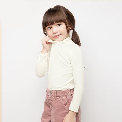 China Breathable Multi Colors Kids Turtle Neck T-shirt Long Sleeve Multi Base Layers Kids Indoor Wear In Winter for sale