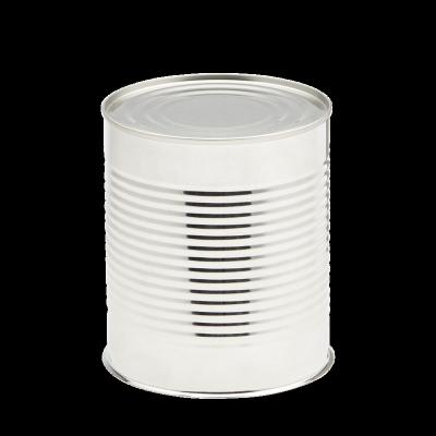 China Recyclable Food Grade Round Three Piece 400ml Empty Tin Can (7113#) With Inner BPANI Aluminum Lacquer For Fish for sale