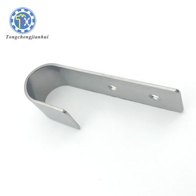 China Custom Retail Industry Precision Punch Stamping Plain Flat Steel J / S Shape Hook for sale