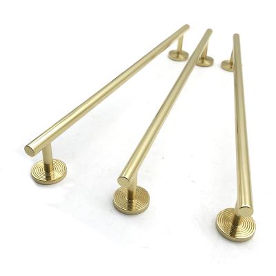 China Custom Modern Soild Modern Polished Brass Pull Handle Or Knob For Door And Cabinet for sale