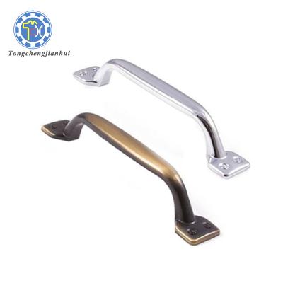 China Precision Modern Custom Brass Stainless Steel Cabinet Pull Handle For Kitchen Door for sale