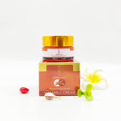 China Vitamin C Anti Aging Super Brightening Face Cream Natural Beauty Deep Skin Removal Dark Spots Moisturize Face Cream 25g for sale