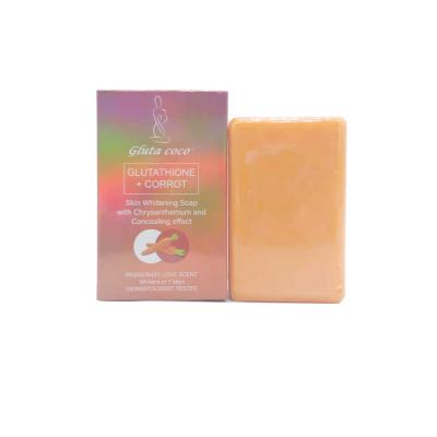 China Whitening Best Skin Care Whitening And Brightening Product With Carrot Sodium Palmate Kojic Acid Soap 250 Grams. for sale