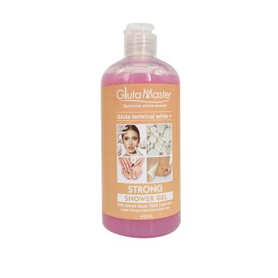 China Exfoliator Gluta Master Honey Peach Cleaning & Exfoliating with Glutathione &Moisturizing Gentle Natural Peach Shower Gel 400ml for sale