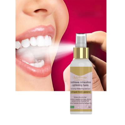 China Gluta Used 100% Intracellular Brightening Spray Promotes Anti Aging Softens Natural Fast Acting Skin Whitening Oral Spray 100ml for sale