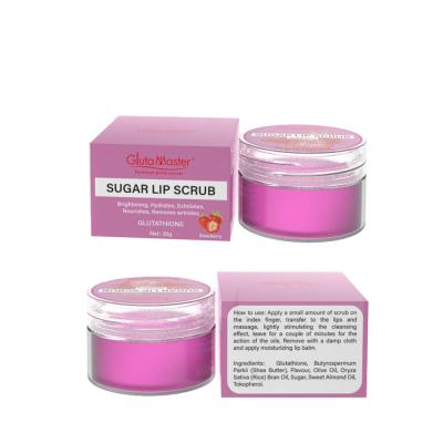 China Gluta Master Sugar Lip Scrub Brightening Exfoliating Daily Gel Remove Dead Skin Wrinkle Moisturize Repair Dry Skin Lip Scrub for sale