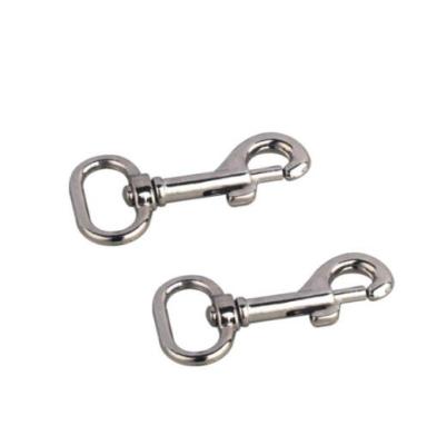 China Zinc Alloy Pet Hook Nickel Or Chrome Plated Bolt Model 5079ZR Swivel Round Eye Snap Hook for sale