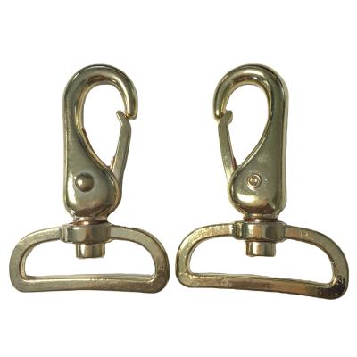 China Heavy Industry Gold Color Zinc Alloy Swivel Snap Eye Bolt Large Hook for sale